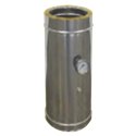 Prélèvement fumée et température double paroi isolée - Ø int/ext: 150-200