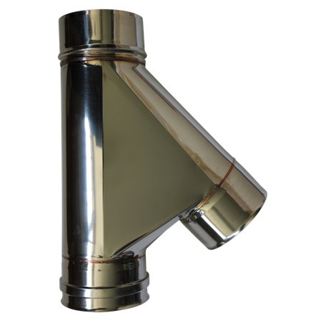 Té à 135° mâle double paroi isolée - Ø int/ext: 150-200