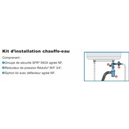 Kit d'installation chauffe-eau
