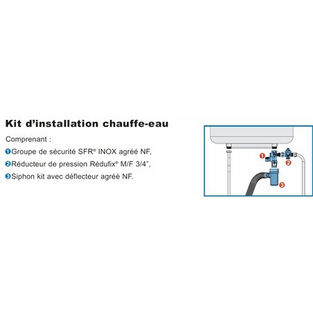 Kit d'installation chauffe-eau