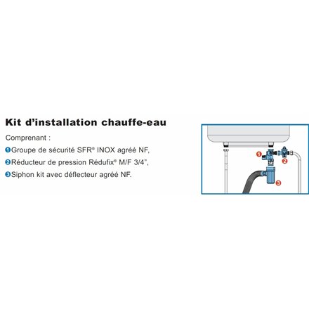 Kit d'installation chauffe-eau