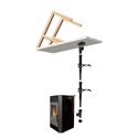 Pack raccordement noir Ø80 mm pour conduit existant au plafond Ø150mm Pack raccordement noir Ø80 mm pour conduit existant au plafond Ø150mm