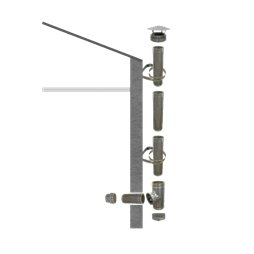 Kit création conduit isolé Ø150mm extérieur - 3m
