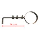 Collier de fixation réglable noir - Ø 80
