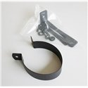 Collier de fixation réglable noir - Ø 80