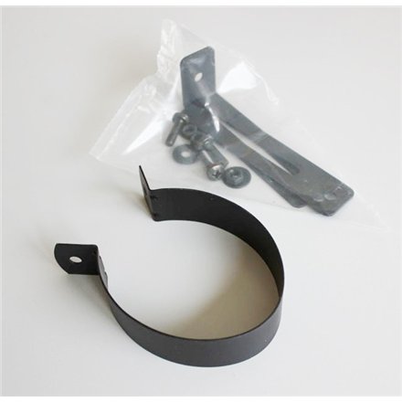 Collier de fixation réglable noir - Ø 80