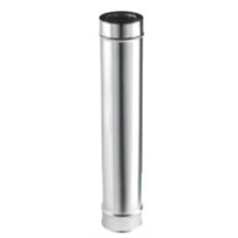 Longueur droite coaxial inox 500 mm - Øi 80 - Øe 125