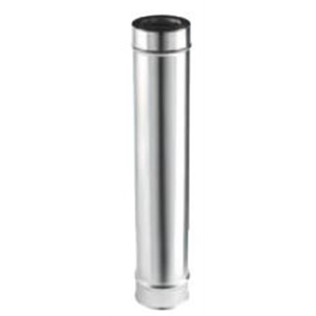 Longueur droite coaxial inox 500 mm - Øi 80 - Øe 125