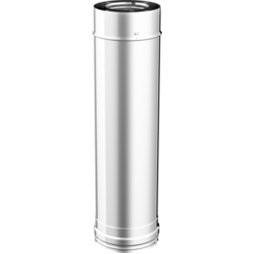 Longueur droite tuyau coaxial 500 mm - Ø 80/130