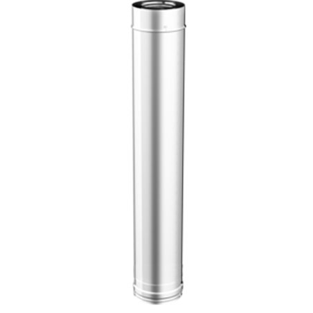 Longueur droite tuyau coaxial 1000 mm - Ø 80/130