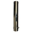 Longueur droite ajustable 420 à 670 mm double paroi - Ø int/ext: 100-150 Longueur droite ajustable 420 à 670 mm double paroi - Ø int/ext: 100-150