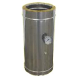 Prélèvement fumée et température double paroi isolée - Ø int/ext: 200-250
