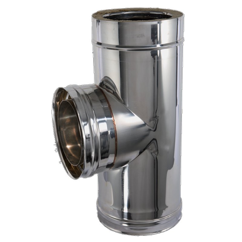 Té à 90 double paroi isolée - Ø int/ext: 200-250 Té à 90 double paroi isolée - Ø int/ext: 200-250