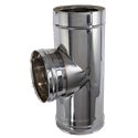 Té à 90 double paroi isolée - Ø int/ext: 200-250 Té à 90 double paroi isolée - Ø int/ext: 200-250