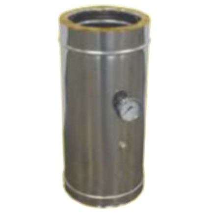 Prélèvement fumée et température double paroi isolée - Ø int/ext: 100-150