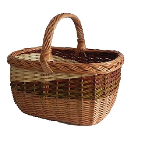 Panier à bûches en osier - 40 x 33 x 22 cm