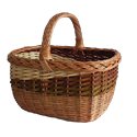 Panier à bûches en osier - 40 x 33 x 22 cm