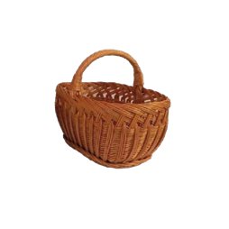 Panier à bûches en osier - 52 x 37 x 25 cm