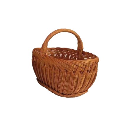 Panier à bûches en osier - 52 x 37 x 25 cm