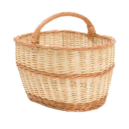 Panier à bûches en osier - 52 x 35 x 23 cm