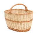 Panier à bûches en osier - 52 x 35 x 23 cm