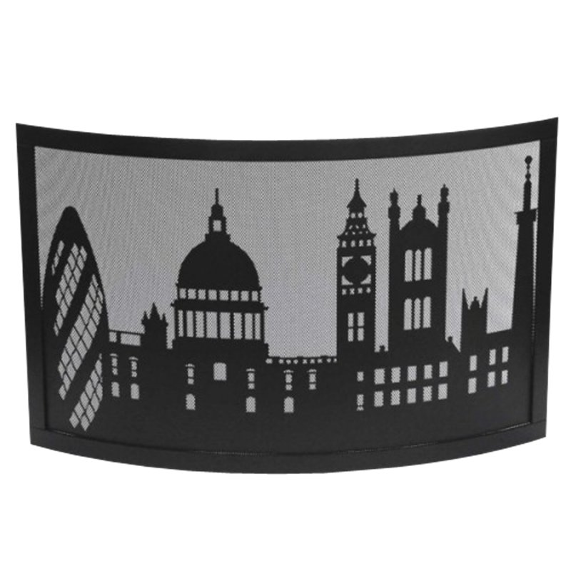 Pare-feu noir décor Londres