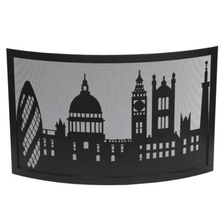 Pare-feu noir décor Londres