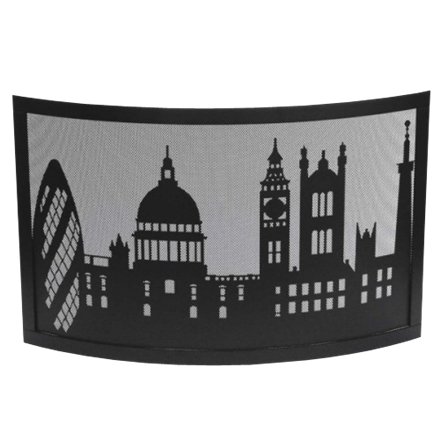 Pare-feu noir décor Londres