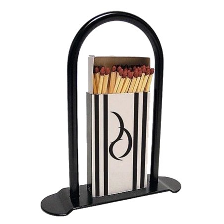 Support noir pour boîte d'allumettes