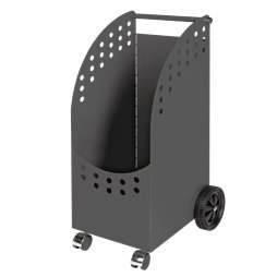 Chariot à bûches anthracite