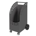 Chariot à bûches anthracite Chariot à bûches anthracite