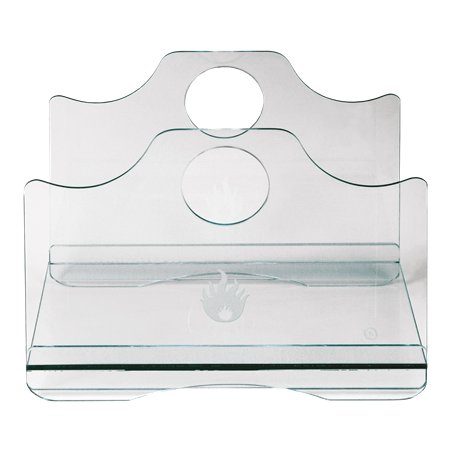 Panier à bûches en verre trempé