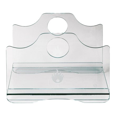 Panier à bûches en verre trempé