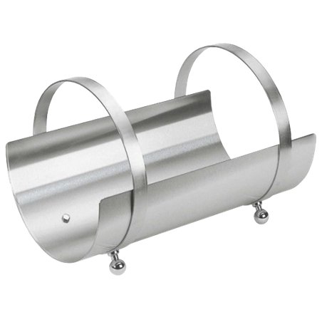Panier à bûches inox brossé mat