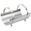 Panier à bûches inox brossé mat