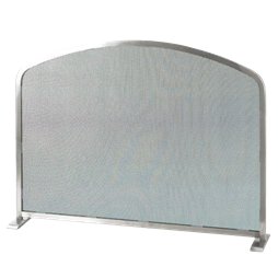 Pare-feu inox brossé mat