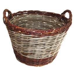 Panier à bûches en osier - Diamètre: 47 cm