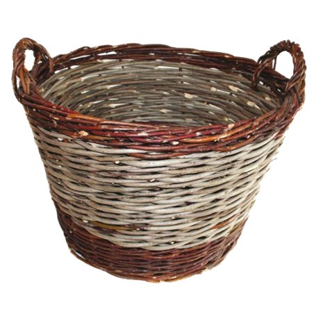 Panier à bûches en osier - Diamètre: 47 cm