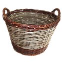 Panier à bûches en osier - Diamètre: 47 cm