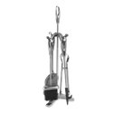 Serviteur de cheminée 4 pièces inox