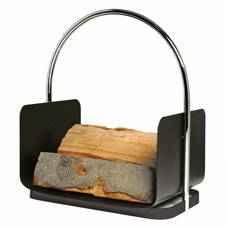Serviteur de cheminée 4 pièces avec panier à bûches