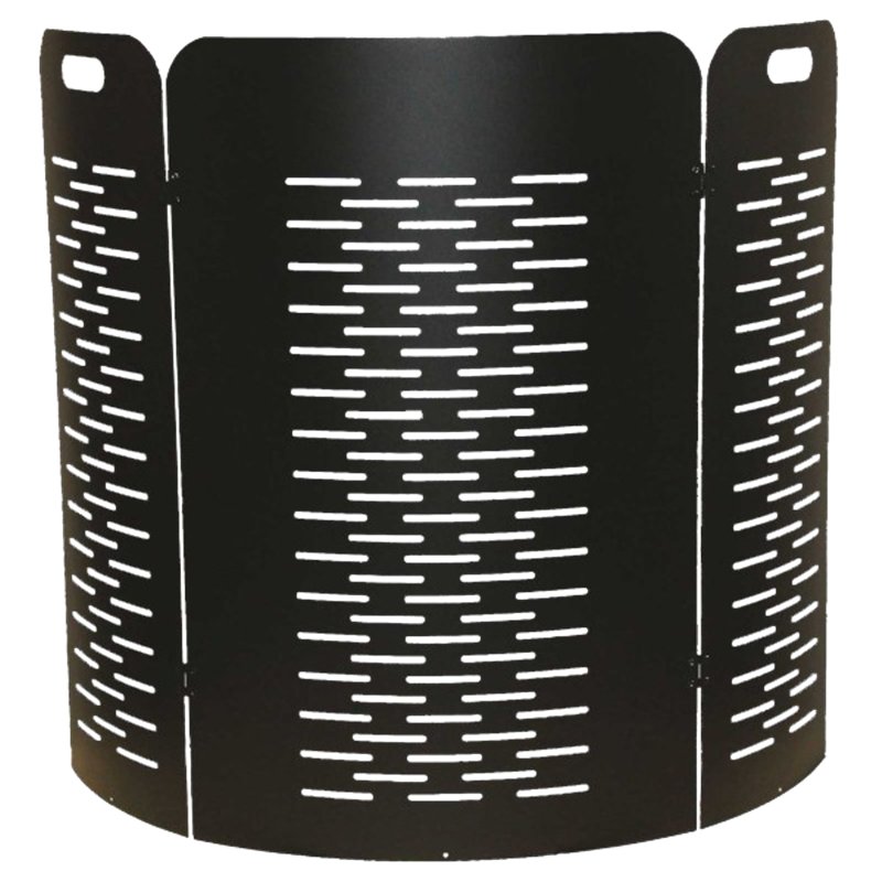 Pare-feu noir 28/57/28 cm