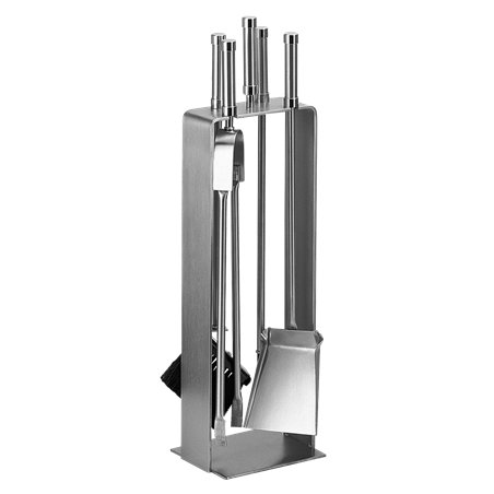 Serviteur de cheminée 4 pièces inox