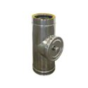 Té d'inspection pour conduit basse température double paroi isolée - Ø int/ext: Té d'inspection pour conduit basse température double paroi isolée - Ø int/ext: