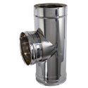 Té à 90 double paroi isolée - Ø int/ext: 100-150