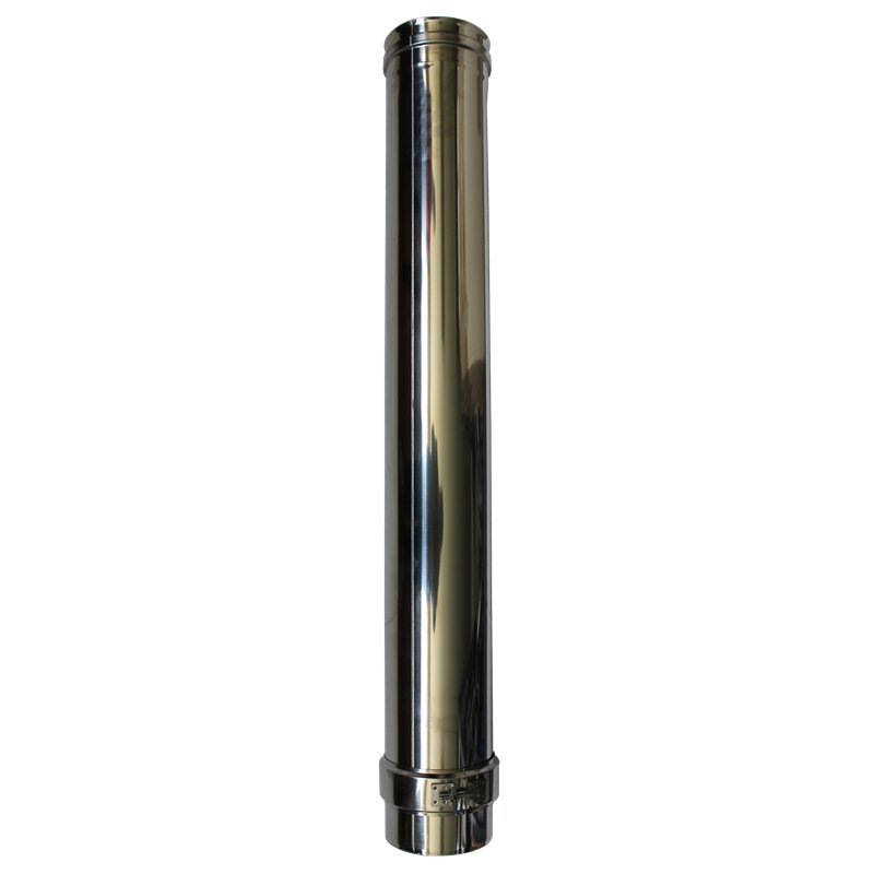 Longueur droite 1000 mm double paroi isolée - Ø int/ext: 350-400 Longueur droite 1000 mm double paroi isolée - Ø int/ext: 350-400