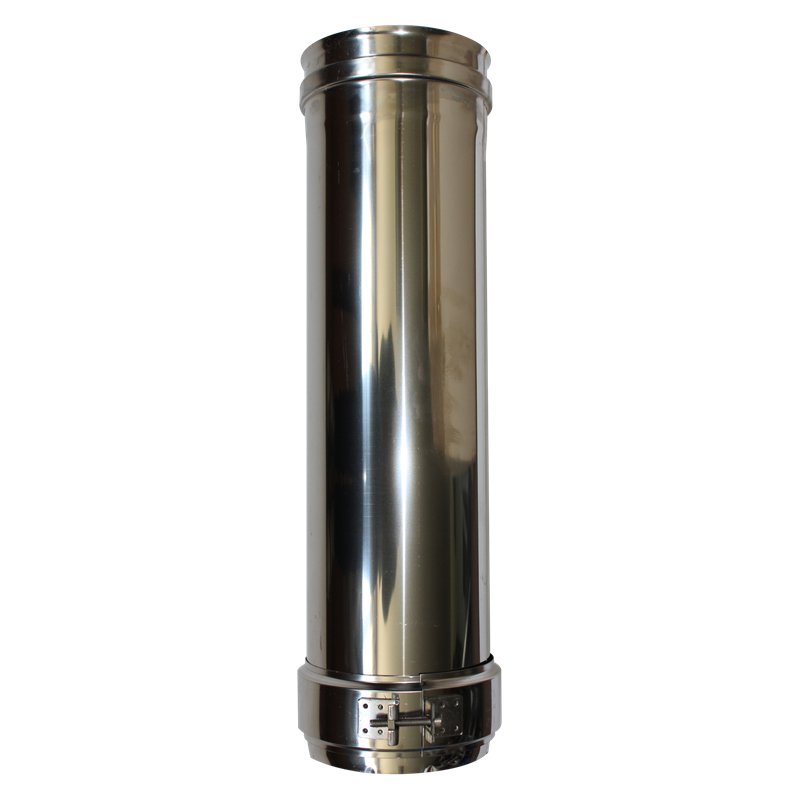 Longueur droite 500 mm double paroi isolée - Ø int/ext: 350-400 Longueur droite 500 mm double paroi isolée - Ø int/ext: 350-400