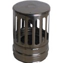 Terminal horizontal double paroi - Ø int/ext: 100-150