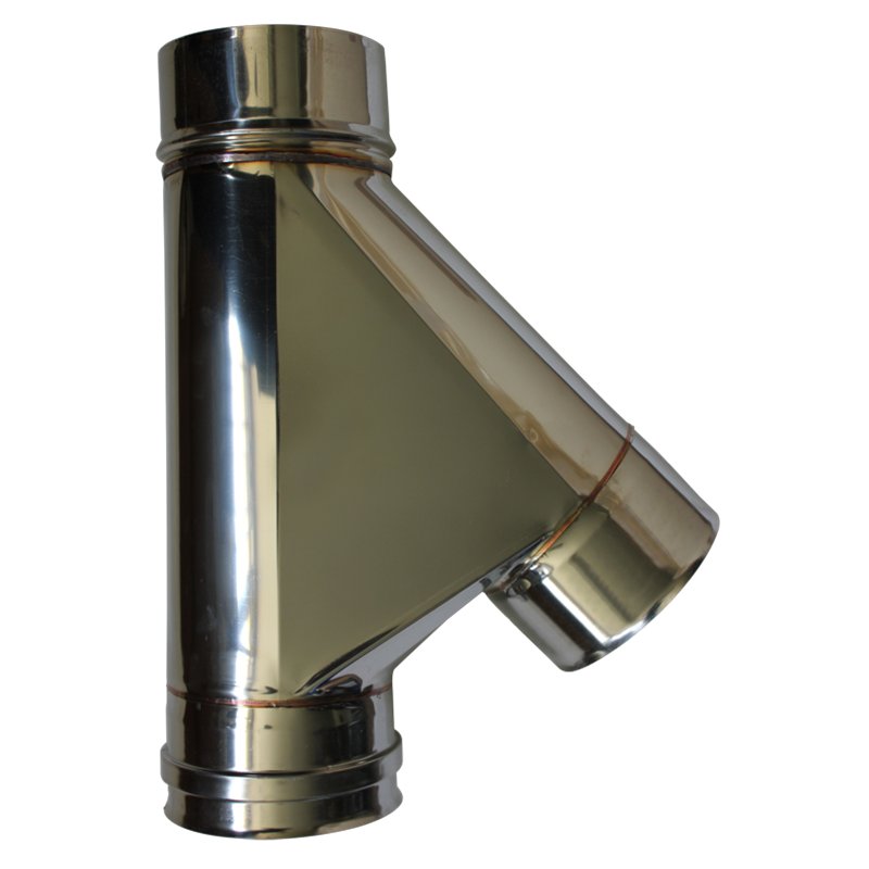 Té à 135° mâle double paroi isolée - Ø int/ext: 350-400 Té à 135° mâle double paroi isolée - Ø int/ext: 350-400
