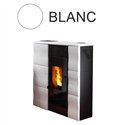 Poêle à pellets canalisable Lincar Olga 501 L Slim Céramique blanc